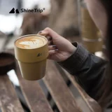 Дорожная кофейная чайная чашка для кемпинга из нержавеющей стали, портативный комплект, держатель для стакана, защита при падении