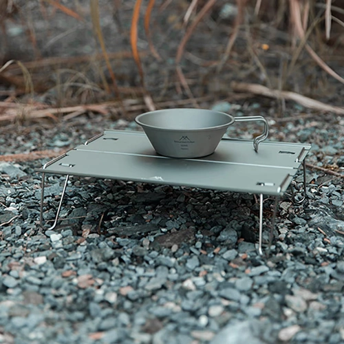 Маунтинке Маунтин -Хирец на открытом воздухе столы для кемпинга мини -столик для пикника легкий портативный алюминиевый столик таблетки