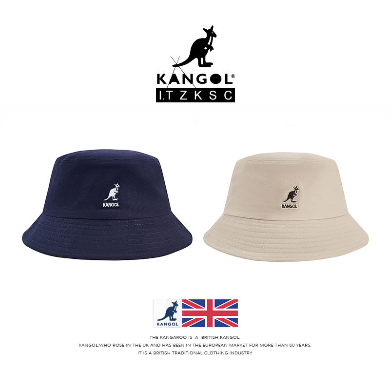 Kangaroo hat kangol fisherman hat women's summer face little star with the same sunshade sunscreen hat men's tide brand basin hat