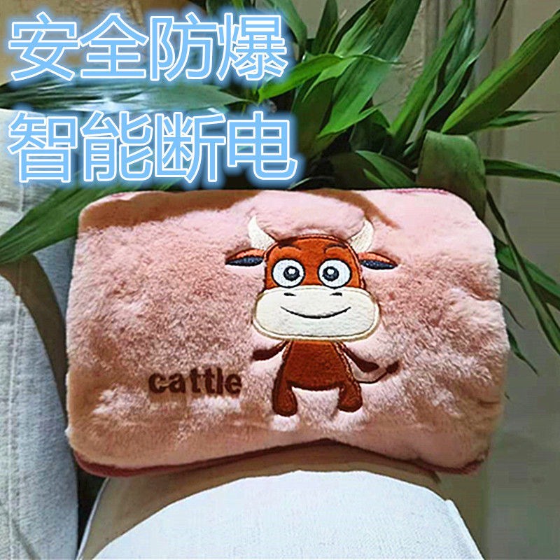 Hot water bag girl heart charging dormitory can be inserted hand warmer treasure warm bed warm feet warm water bag compress belly removable winter