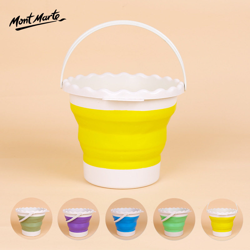 Monmat Wash Pen Barrel Multifunction Bucket Insert Pen Water Powder Plastic Wash Pen Bucket Large Number Folded Wash Pen Barrel-Taobao