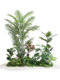 Artificial Green Plants for Landscaping, Traveler's Banana Plants for Large Indoor Stairway Corner Decorations, and Mall Landscaping