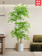 Simulated Green Plant Nandina, High-End Luxury Indoor Decoration Piece, Large Floor-Standing Artificial Plant for Living Room, Fake Potted Plant