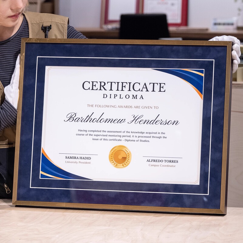 A3 Grade Certificate Honor Certificate Frame Gold Foil Aluminum Alloy Navy Blue Velvet Cardboard Certificate Frame Award Frame A3 Grade Certificate Honor Certificate Frame Gold Foil Aluminum Alloy Navy Blue Velvet Cardboard Certificate Frame Award Frame