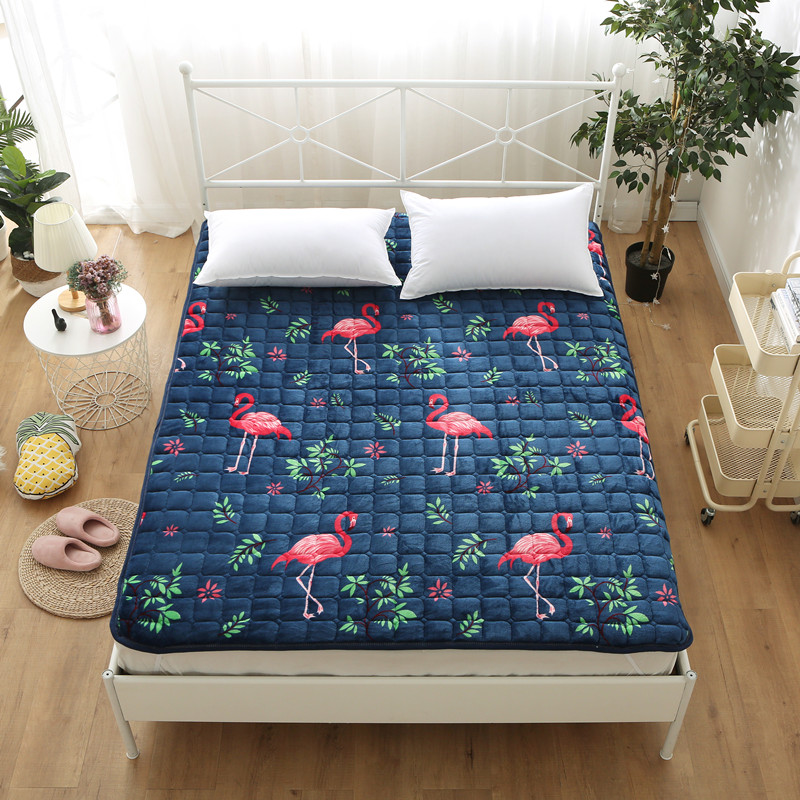 Flannel mùa đông ấm nệm nệm sinh viên ký túc xá 0,9m1,8m m 1,5m giường đôi giá nệm