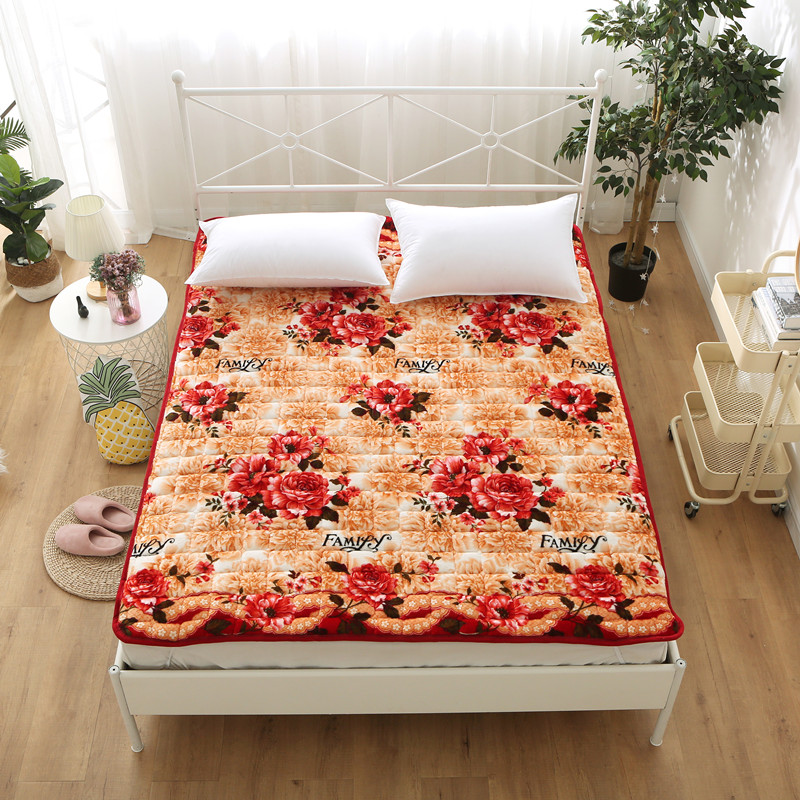 Flannel mùa đông ấm nệm nệm sinh viên ký túc xá 0,9m1,8m m 1,5m giường đôi giá nệm