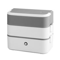 Heated and Insulated Lunch Box Double-layer 304 Stainless Steel Portable Hot Rice Artifact for Office Workers Portable Electric Heated Lunch Box