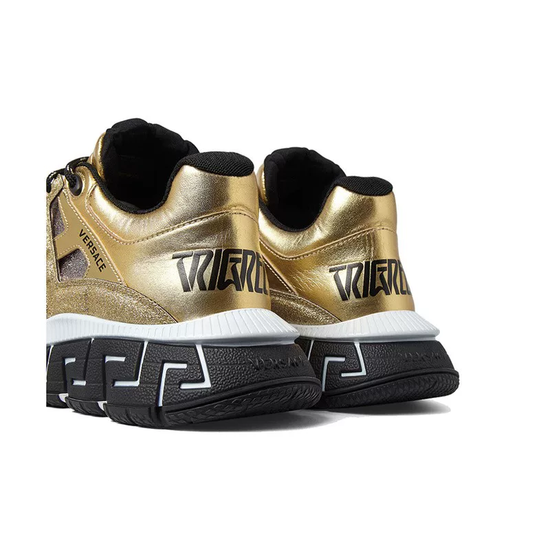 Кроссовки Versace кеды dad shoes мужские кроссовки повседневные шнуровка золотистая верхняя часть серебристо-бронзовый