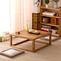 Select old elm tatami coffee table bay window table small square table floor table kang table modern simple solid wood kang table short