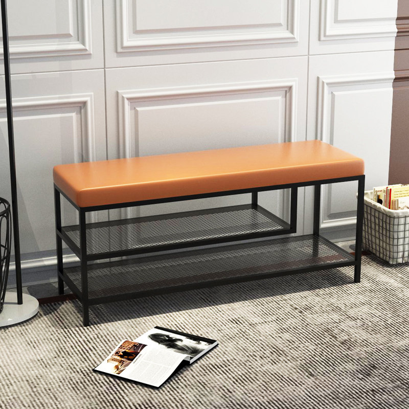 Minimalist Iron Arts Entrance Changing Shoes for home doorway Shoes Bench Cloakroom Shoes Shop Bench Light Lavish Sofa Long Bench