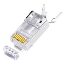 Jason RJ45 Category 7 Gigabit shielded crystal head 8P8C engineering special pure copper gold-plated cat7 network crystal head