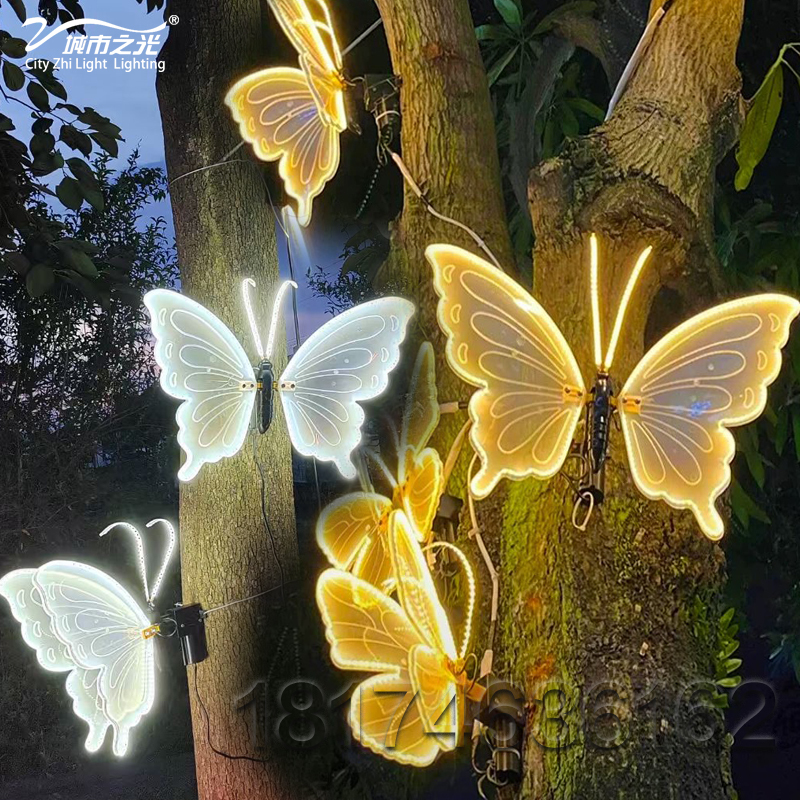 Led Dynamic Butterfly Lights, Lawn Decorative Lights, Solar Butterfly Hanging Tree Decorative Lights, Outdoor Landscape Guiding Lights, Butterflies Led Dynamic Butterfly Lights, Lawn Decorative Lights, Solar Butterfly Hanging Tree Decorative Lights, Outdoor Landscape Guiding Lights, Butterflies