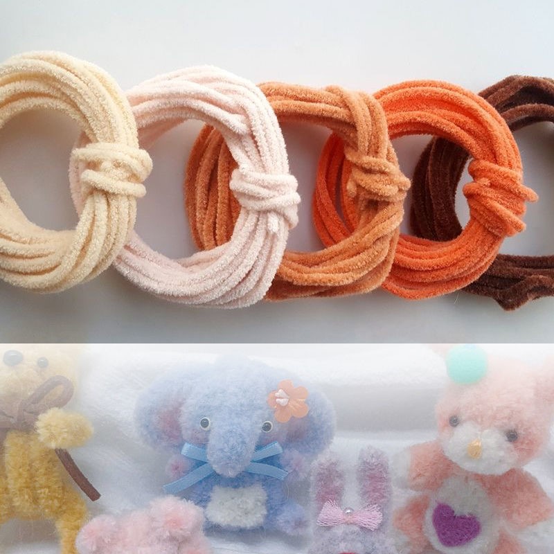 Wool twist stick color super dense wool felt twist stick hair root brush strip handmade diy doll doll Tanabata