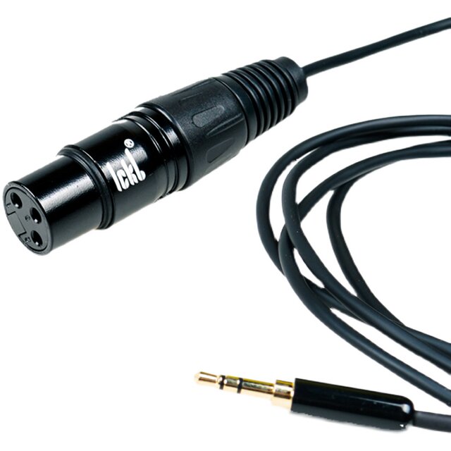 ເຫມາະສໍາລັບ ickbL9 balanced line So8 sound card 48V condenser microphone microphone cable single XLR female to 3.5mm