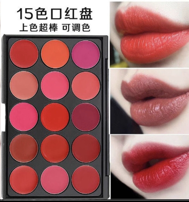 Long-lasting moisturizing multi-color lipstick plate easy to color photo studio makeup makeup makeup artist special children's stage performance