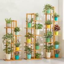 Bamboo 5 6 7 Tier Plant Stand Rack Multiple Flower Pot Ho