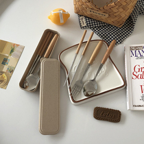 Metal Head Chopsticks 2 Double Stainless Steel Chopsticks Special personal 1 Double advanced senses One chopstick light and luxurious Couple chopsticks