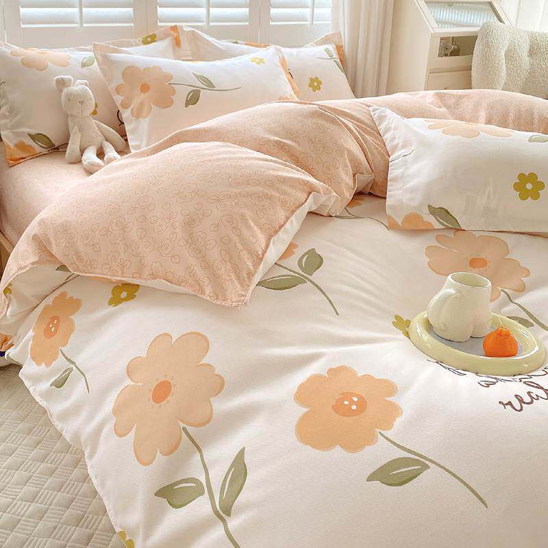 Korean version of the bed skirt three-piece set plus pillowcase thick brushed bedspread Korean non-slip 1 0 1 2 1 5 1 8 2 0 meters