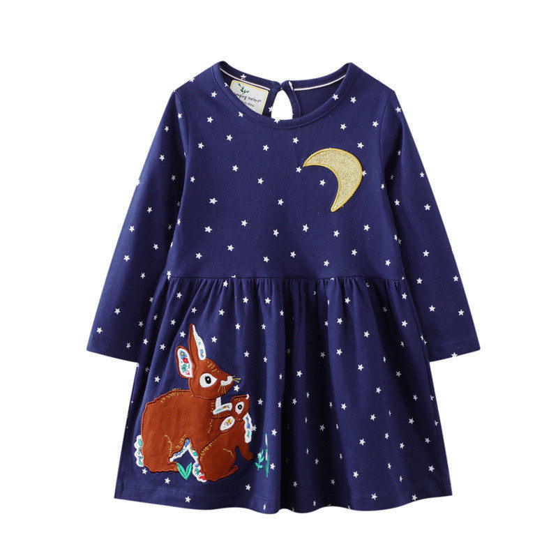 платье jumping meters long sleeve grey unicorn princess girls dress 0/3