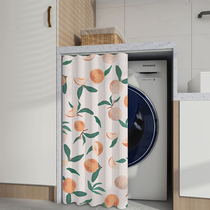 Roller Washing Machine Sunscreen Balcony insulated sun-shade Waterproof Shade Free of perforated Domestic dust-proof slide rails Rcurtains