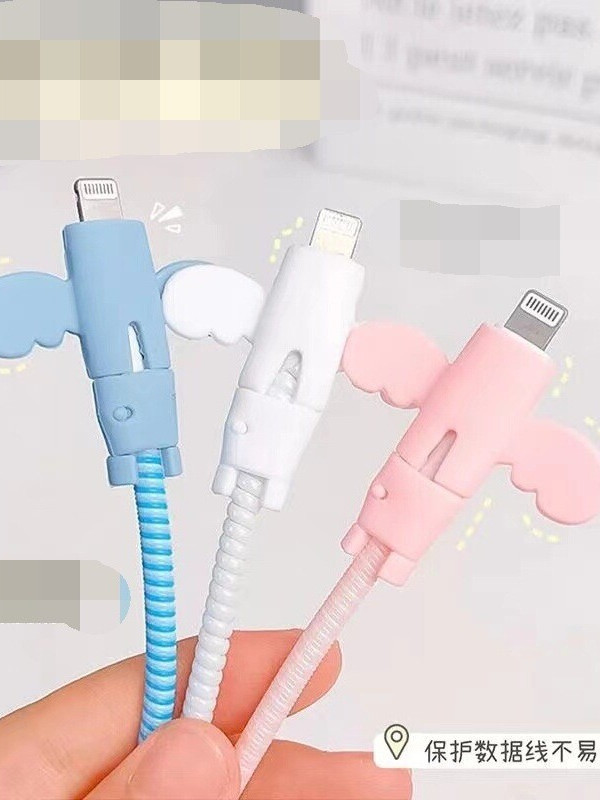 学生党必备。小天使材料线保护套、拯救“短命”充电线的神器来了⚡