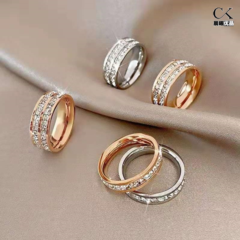 Full Star Rings Women's Net Red Bursting ins Ins not off Thrones Design student temperament Forefinger Titanium Steel Ring-Taobao