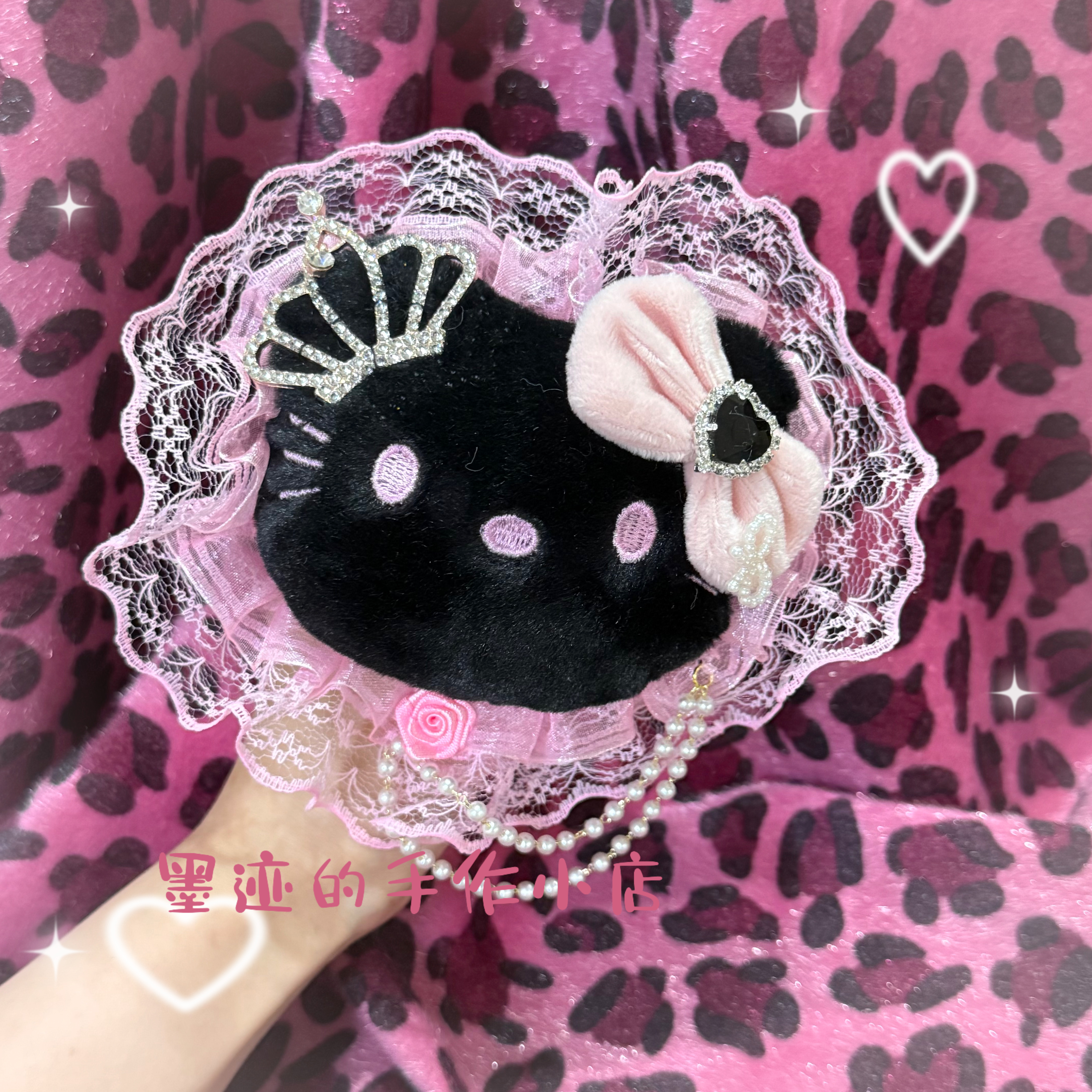 Пятно Бесплатная доставка Shibuya Hot Girl kt cat Заколка для волос милая заколка со стразами GAL Hime Аксессуары для волос головной убор куклы gyaru Изображение 1