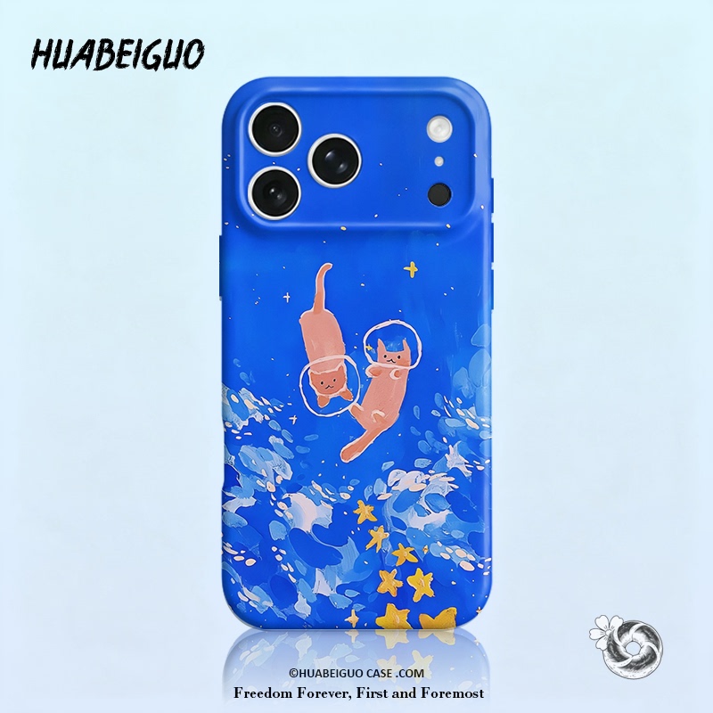"Blue Cat Diving" Cartoon Apple Iphone18 Huawei P90Mate80 Xiaomi17 Honor400Iphone17Pro Full-Cover Anti-Drop Vivo Film Phone Case Oppo "Blue Cat Diving" Cartoon Apple Iphone18 Huawei P90Mate80 Xiaomi17 Honor400Iphone17Pro Full-Cover Anti-Drop Vivo Film Phone Case Oppo