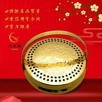 Marriage pure copper fire gun prosperous basin rural womans dowry traditional wedding copper stove wedding brides dowry Xiaonuan