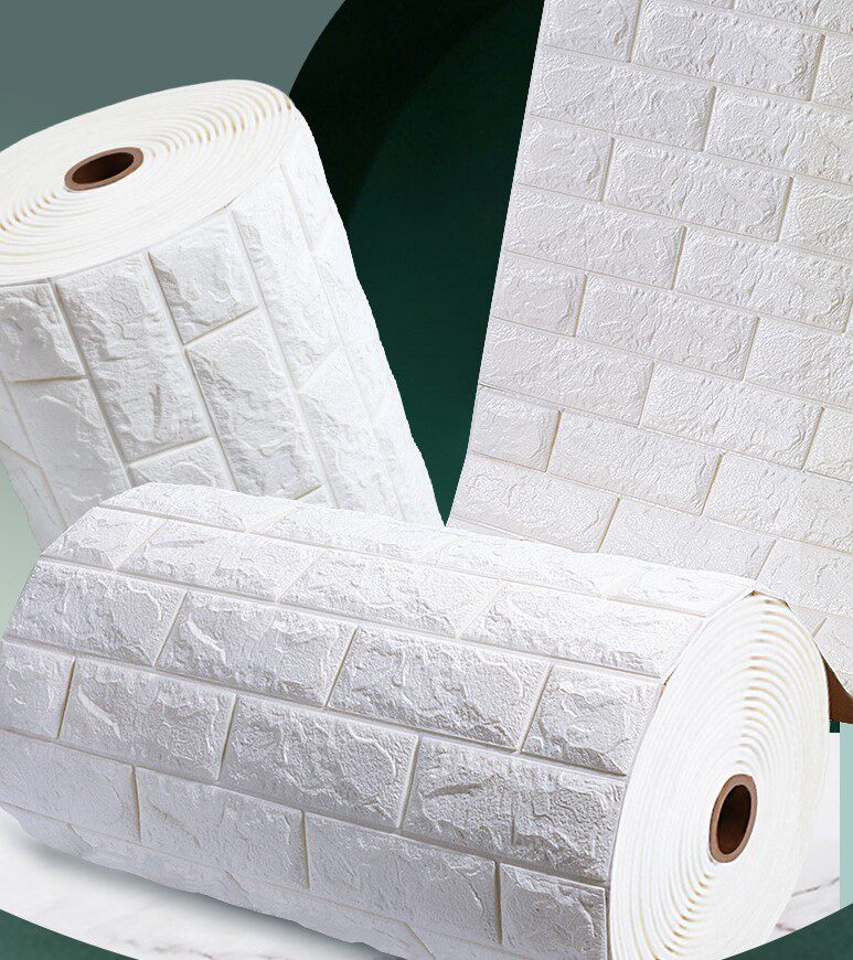 Waterproof and moisture-proof wallpaper bedroom warm foam brick background wall decoration sticker wallpaper self-adhesive 3d three-dimensional wall sticker