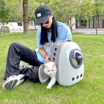Cat-bag Cabin Pet Breathable Backpack Dog Outbound Package with handcuff portable cat supplies