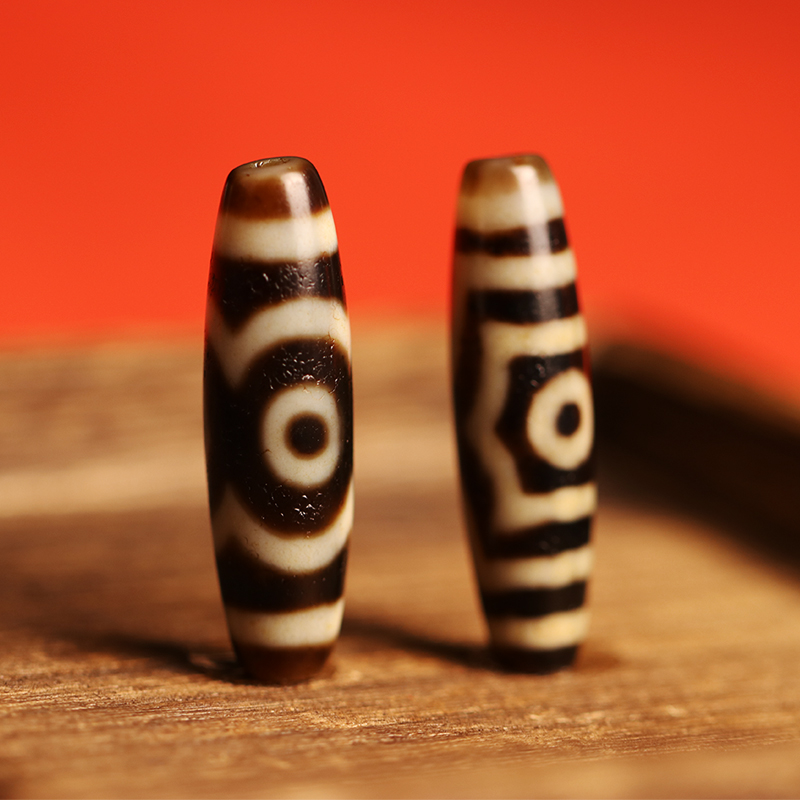 To pure Three Eye Beads Hand Strings Natural Tibetan Real Products Manau Pendant Buddha Beads Accessories Diy Men and women Lock Bones Chain-Taobao