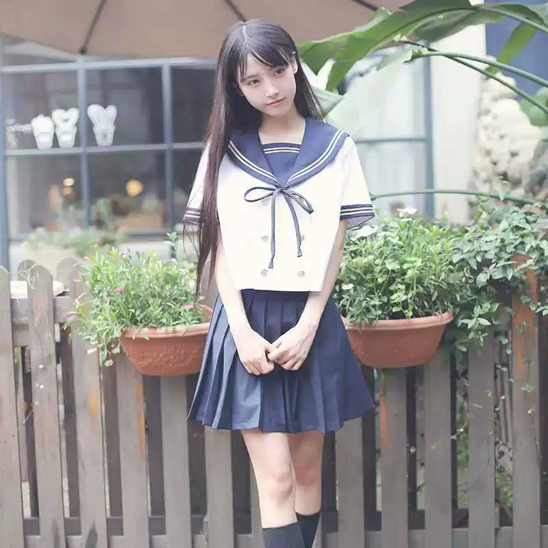 Базовая японская форма для студентов, pleated skirt для студентов