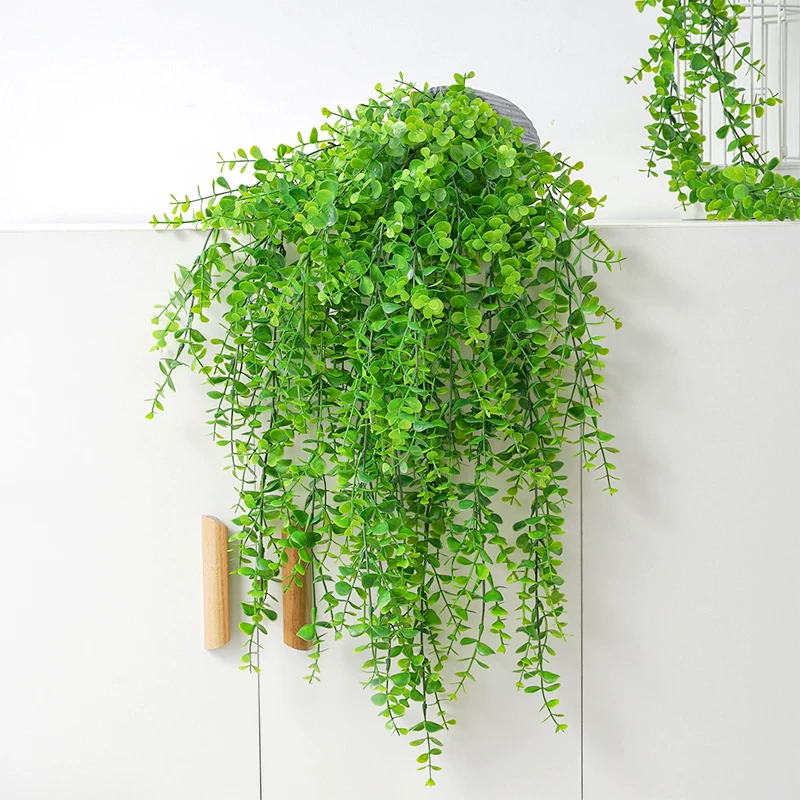 [Artificial Plant Vines Wall Hanging Rattan Leaves Branches O]