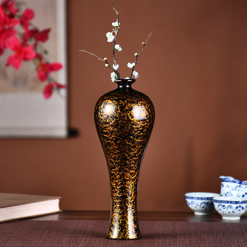 君翡大漆花瓶：犀皮漆器艺术之美，点亮你的家居空间！-摆件-淘宝好物网