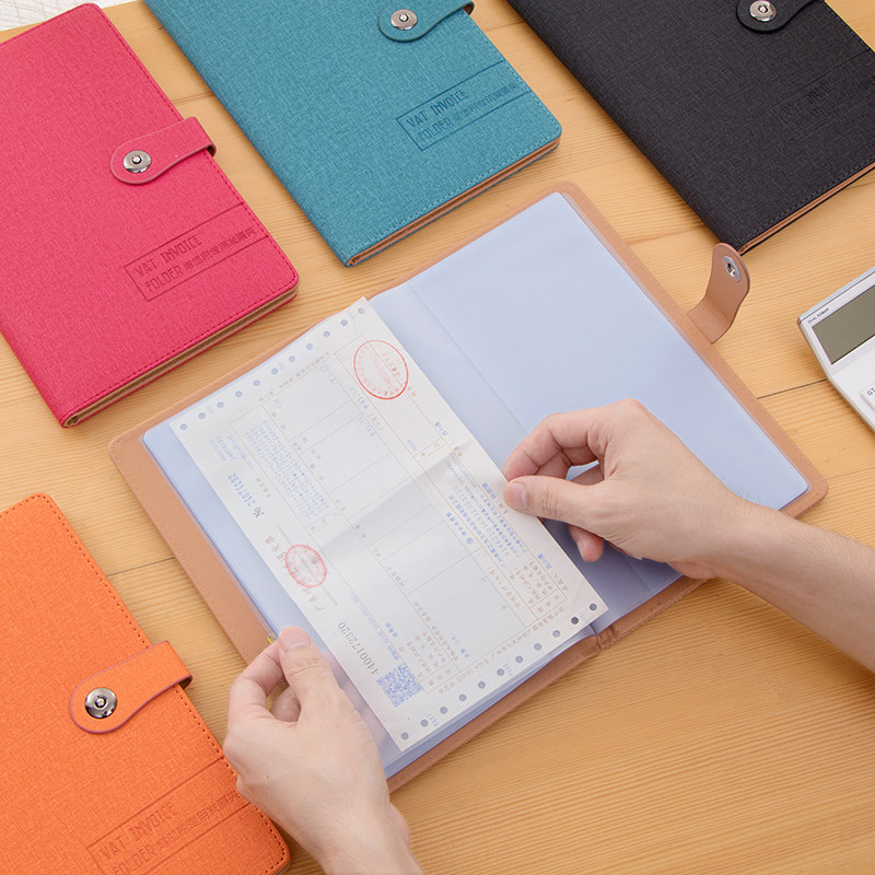 Cortex VAT Invoice Clip Folder Multilayer Bill Ledger Financial Containing Check Clip Reimbursement Document Clip-Taobao