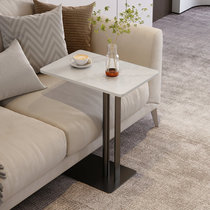 Minimalist rock board sofa side several movable small tea table living-room home small square tea table c type table mini-creation