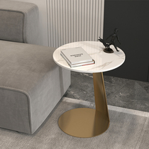 Sofa side table slate corner table bedside table modern minimalist creative light luxury living room small round table balcony small coffee table