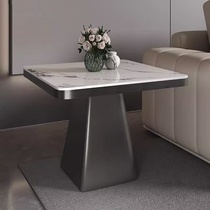 Italian side table corner table living room sofa balcony small table modern light luxury slate bedroom bedside high-end small coffee table