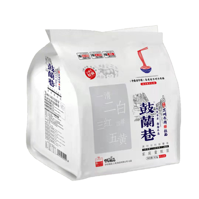 鼓兰巷清真兰州牛肉面速食三人份