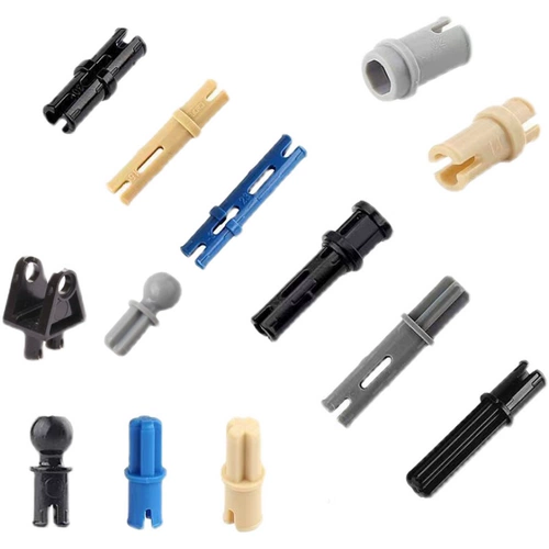 Совместим с небольшими частицами MO строительных блоков и запчастей пополнения вала длинный штифт 6558 Технология запасные части Черный плотный трение 2780