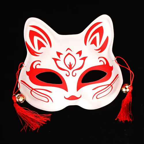 Окрашенная японская маска в стиле древности, выпускной вечер, xэллоуин, косплей