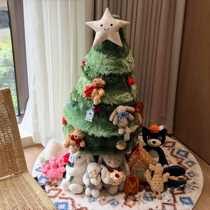 Jellcycaat Large Plush Christmas Tree Decoration Scene Arrangement Small Accessories Shop Home Interior Jellcycaat Large Plush Christmas Tree Decoration Scene Arrangement Small Accessories Shop Home Interior