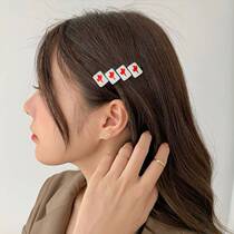 Mahjong Hairpin Clips Creative Ornament Female Hair Accessories For Weird Side Clip Individuality Card-issuing Abacus With a clip for childrens headwear clips