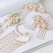 Hanfu headwear the whole set of Chinese New Years New Years childrens childrens ancient wind head crown new hair clip accessories shake hairpin goody side clips