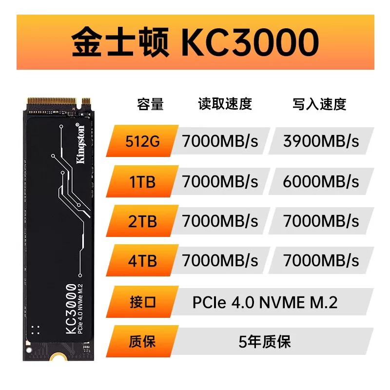 KingstonNV3 M2 твердотельный диск 1тб 2т 500г настольный компьютер игровая консоль ноутбук SSD