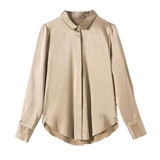 Элитная осенняя шелковая рубашка