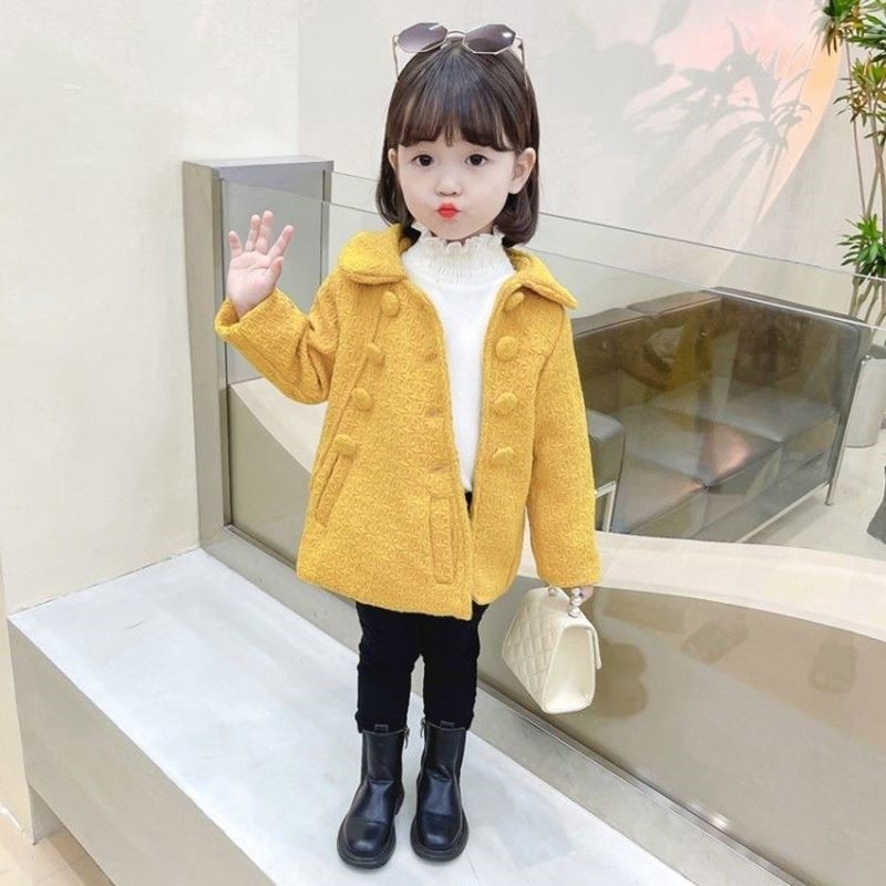 Female Treasure Jacket Foreign Pie Trendy Boy Dress Spring Autumn Winter Gross, the Korean version of the children's baby The long version of the princess blouses