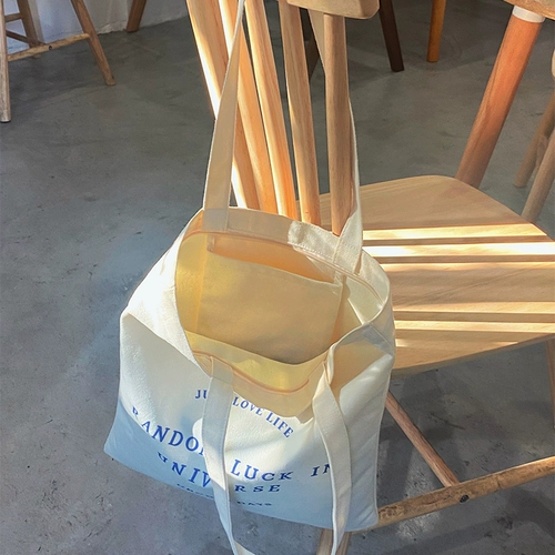 Dailybag Canvas Bag Simploity Письмо оригинальное нишевое дизайн дикий студенческий сценарий персонализированный литературный холст сумки