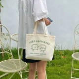 Портативная холщовая сумка Dailybag для женщин, новый стиль 2024 года для работы и поездок на работу, милая корейская оригинальная сумка для мамы на молнии